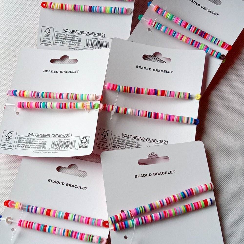 12 New Kids Beaded Bracelets, Forever, Besties, Brave, Fearless, Party Favors - Picture 6 of 7